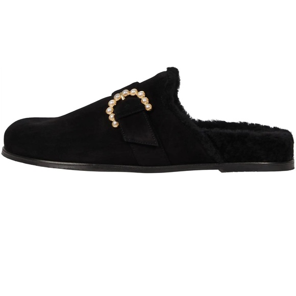 STUART WEITZMAN
Piper Chill Embellished Suede & Shearling Lined Mules - Picture 4 of 5
